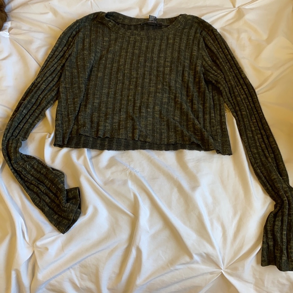 forever 21 long sleeve crop